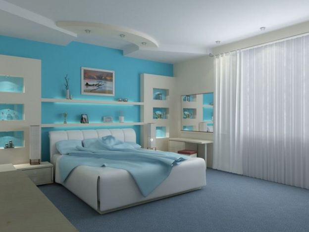 Chất lượng giấc ngủ tốt hơn với phòng ngủ màu xanh